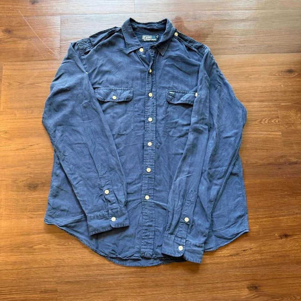 Polo-ralph-lauren Men's Navy and Blue Shirt
